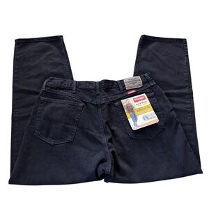Wrangler Five Star Relaxed Fit Denim Jeans Black Men Size 38X29 NWT
